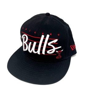 Chicago Bulls New Era Snapback Hat Black / White / Red‎ One Size